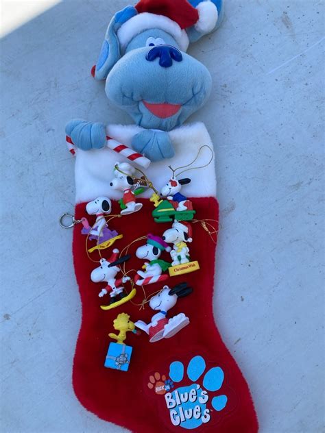 Blues Clues Christmas Stocking & Snoopy Vinyl Ornaments | #4664344114