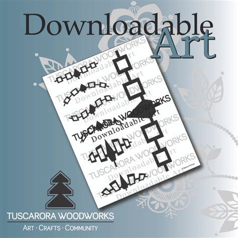 Hiawatha Belt Symbol Digial Vector Art PDF - Tuscarora WoodWorks