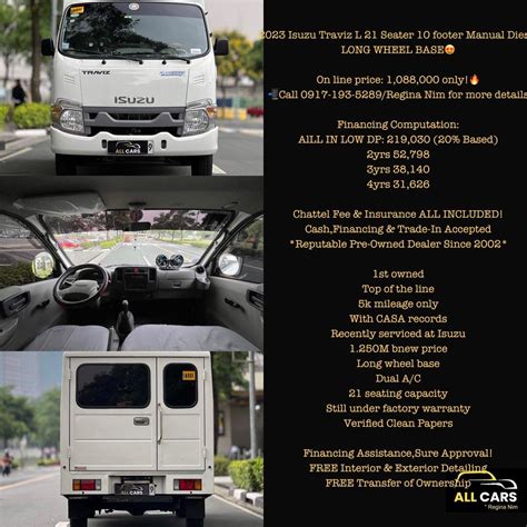 2023 Isuzu Traviz Manual Manual, Cars for Sale, Used Cars on Carousell