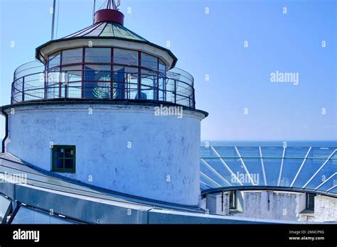 Out and about on the Ertholmen islands, lighthouse in the Great Tower (Store Tårn) on ...