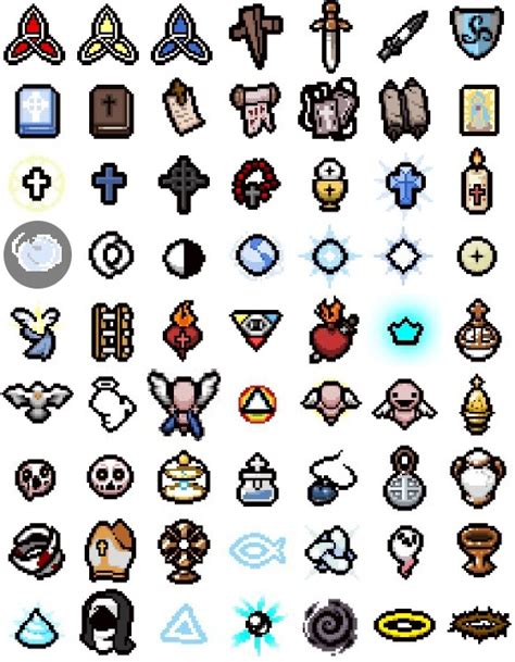 Binding of Isaac: Repentance Angel Items by Picture Quiz - By ArgonMatrixSA