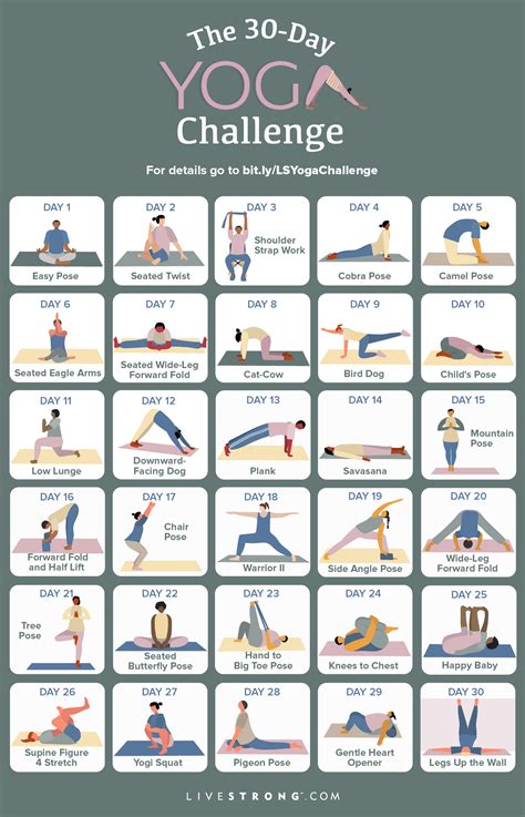 30 Day Chair Workout Challenge Printable Chair Yoga Guide 10 Mins ...