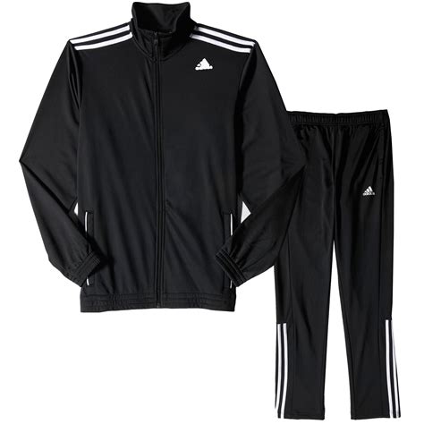 adidas Mens Entry Sports Tracksuit Set Black