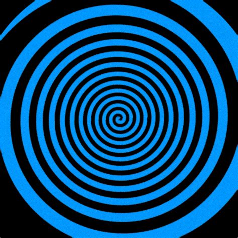 a blue and black circular design on a black background