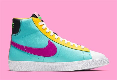 Available Now // The Nike Blazer Comes Up in Colorful Mismatched Panels ...