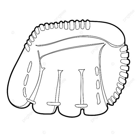 Baseball Gloves Clipart Vector, Baseball Glove Icon Outline Style ...