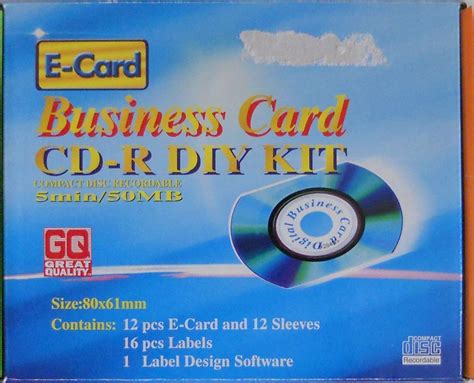 Amazon.com: Business Card CD-R DIY Kit : Electronics