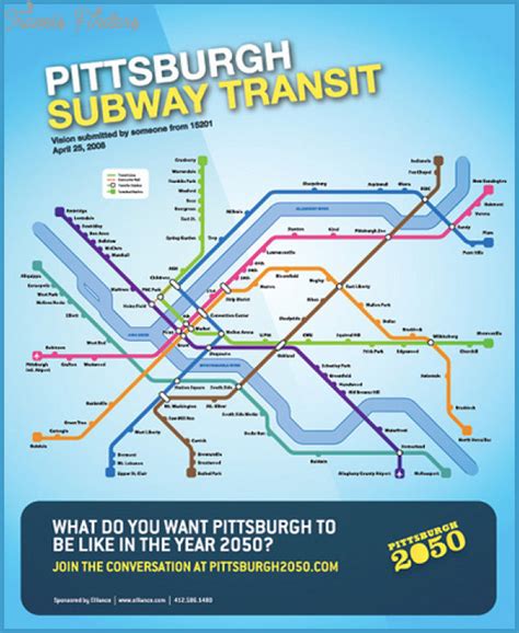 Pittsburgh Subway Map - TravelsFinders.Com