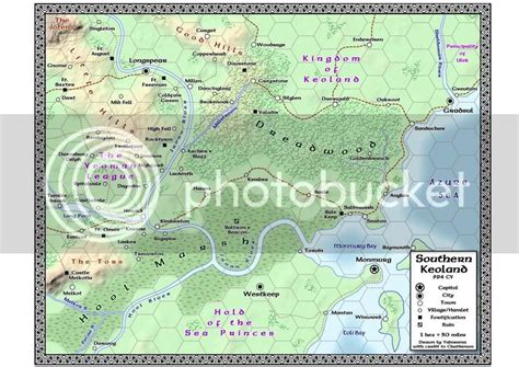 Map of Keoland - d20 World of Greyhawk Board