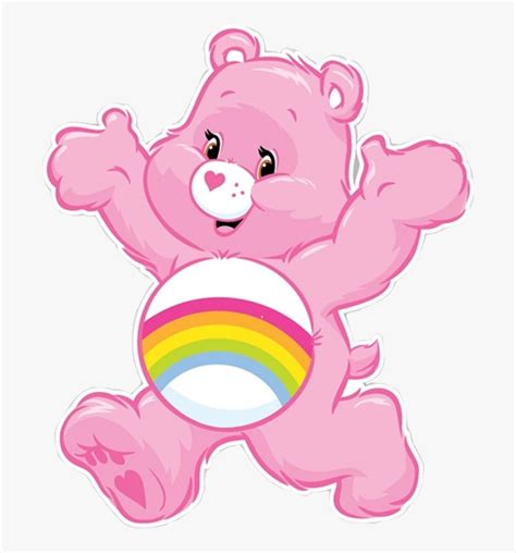 #carebear #pink #care #bear #sticker #cute #tvshow - Care Bears Png, Transparent Png - kindpng