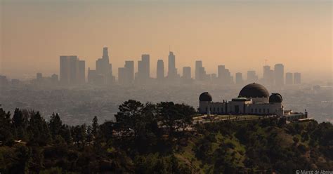 LA skyline behind the Griffith Observatory : r/LosAngeles