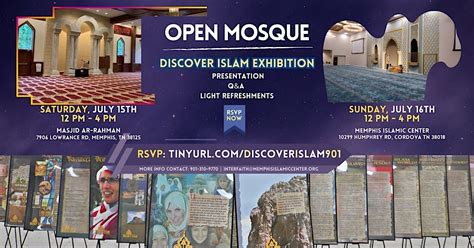 Open Mosque & Discover Islam Exhibition, Memphis Islamic Center (MIC), Cordova, 16 July 2023 ...