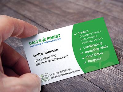 Cali's Landscaping Business Card by David Krasniy on Dribbble