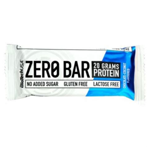 Zero Bar 50g - Choklad och Kokos BioTech. Recosport