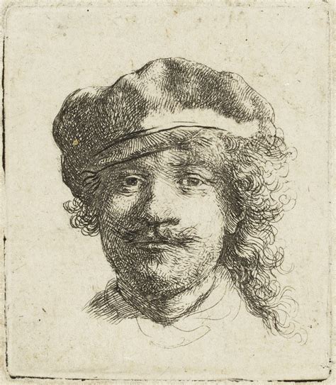 Rembrandt van Rijn Self-Portrait wearing a soft cap 1634 buy etching