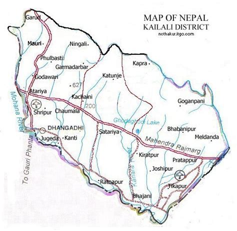 Map of Kailali District