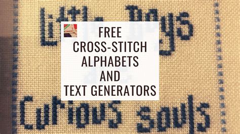 Blackwork Embroidery Pattern Generator : Free Cross Stitch Alphabet Patterns Text Generators ...