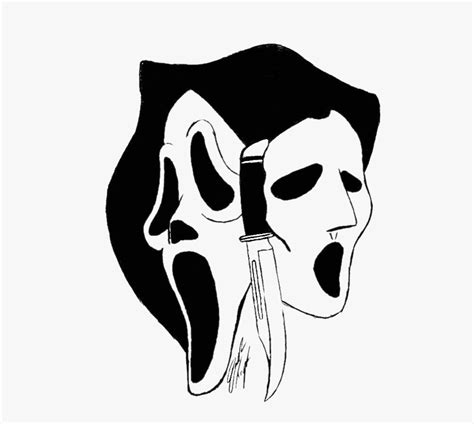 Scream Mask Drawing