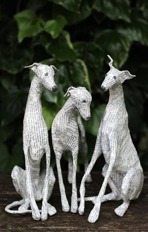 Art | Lorraine Corrigan on Pinterest | Dog Sculpture, Paper Mache and Paper Packs | Уиппет ...