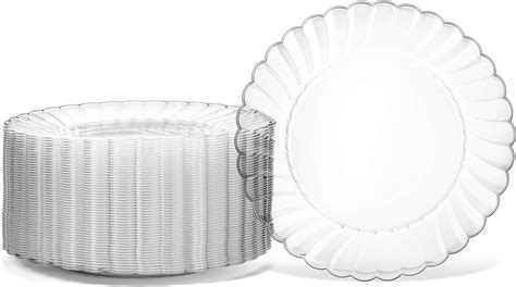 Amazon.com: Plastimade [160 Count] 7 Inch Appetizer Plates Clear Disposable Heavy Duty Plastic ...