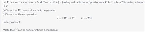 [Linear Algebra] $T$-invariant subspace - Matchmaticians