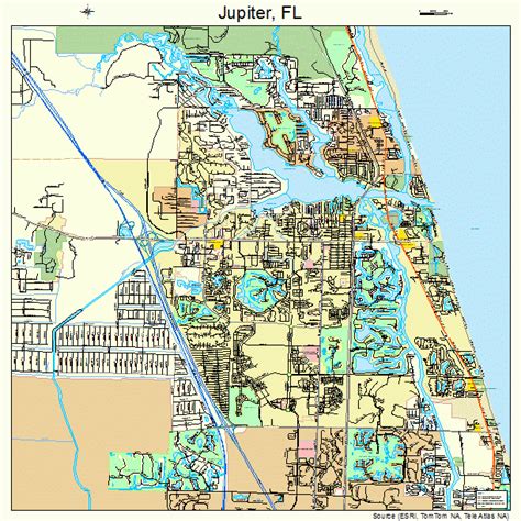 Jupiter Florida Street Map 1235875