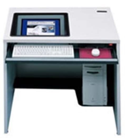 Recessed Monitor Desks for Training Rooms