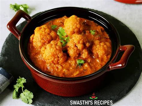 Cauliflower Curry Recipe (Indian Style) - Swasthi's Recipes