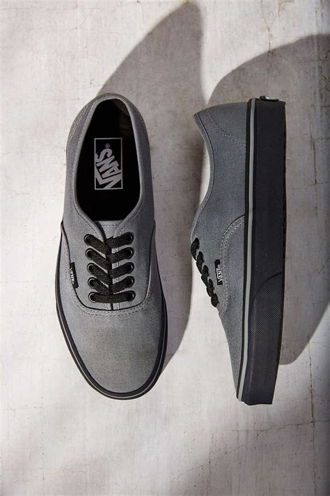 Vans Authentic Black Sole Womens Sneaker - Urban Outfitters | Vans authentic black, Shoes outlet ...