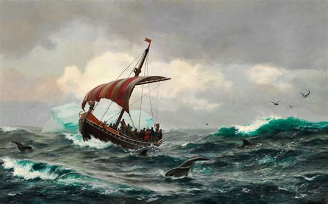 Galleon ship painting, Vikings, ship, longships, sailing ship HD wallpaper | Wallpaper Flare