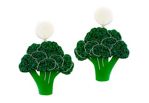 Broccoli Earrings | Quirky earrings, Earrings, Funky jewelry