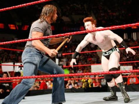 Raw: Triple H introduces Sheamus to his sledgehammer - YouTube