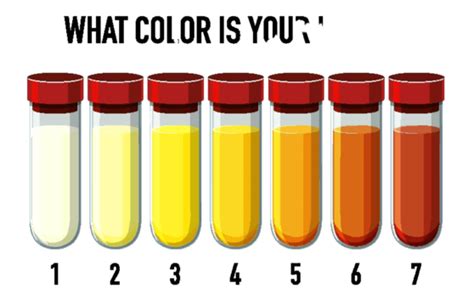 Illustration Of Urine Color Chart Lab Medical Healthy Vector, Lab, Medical, Healthy PNG and ...