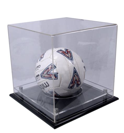 Football Ball Display Case • Apex Trophies & Engraving