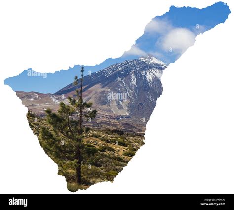 Tenerife map hi-res stock photography and images - Alamy