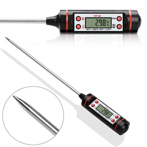 Digital Thermometer – with protective case - Dark Rock