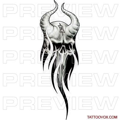 Demon Skull inside skin tattoo - TattooVox Award Winning Tattoo Designs ...