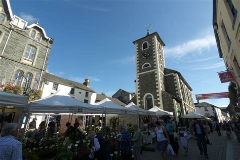 Keswick Market and the Moot Hall.