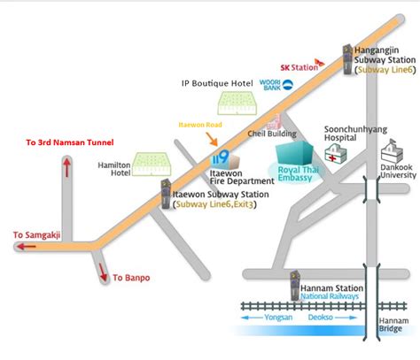 대사관 연락 및 오시는 길 - สถานเอกอัครราชทูต ณ กรุงโซล