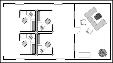 Cubicle Office Floor Plan - floorplans.click