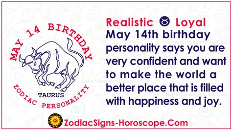 May 14 Zodiac (Taurus) Horoscope Birthday Personality and Lucky Things | ZSH