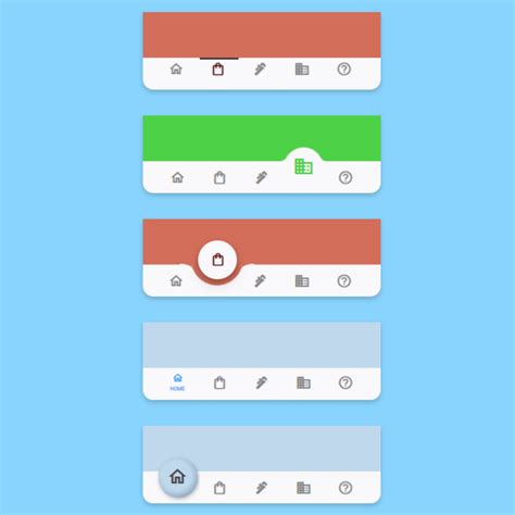 5 Cool Types Of Animated Bottom Navigation Bar Using Html Css And | Images and Photos finder