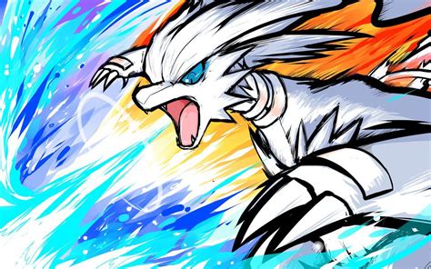 Commission for Paul. Reshiram using Blue Flare, its strongest attack ...