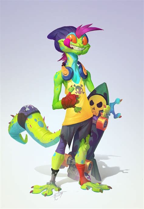 Mondo gecko | Character art, Character design, Furry art