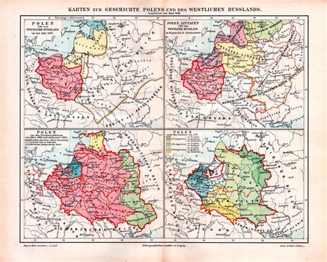 History of Poland and West Russia (1890 - from Meyers Konversations ...