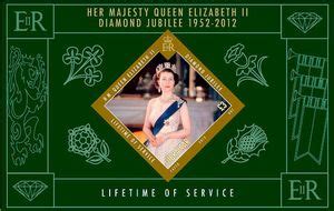 Stamp: Queen Elizabeth II Diamond Jubilee (Gibraltar) (Queen Elizabeth ...