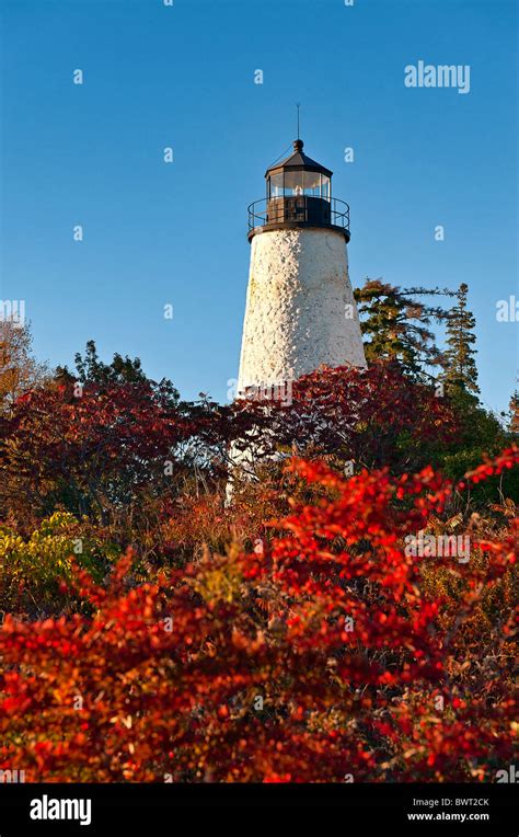 Dyce Head Lighthouse, Castine, Maine, USA Stock Photo - Alamy