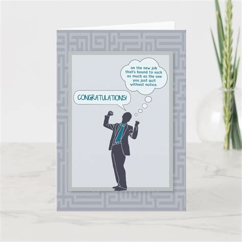 Congratulations on Your New Job Card (Funny) | Zazzle