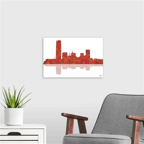 Oklahoma City Oklahoma Skyline I Wall Art, Canvas Prints, Framed Prints, Wall Peels | Great Big ...