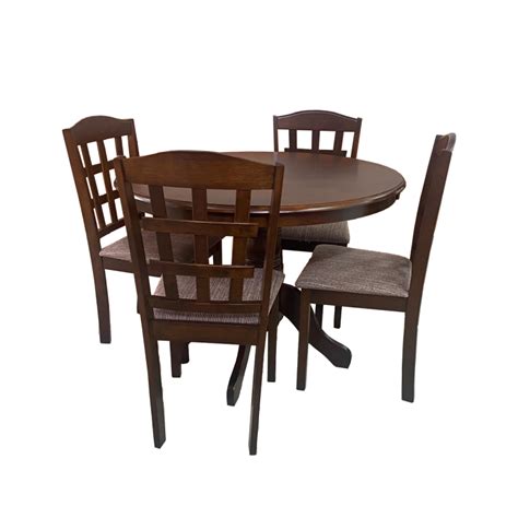 5pc Round Oak Dining Room Set - American Stores